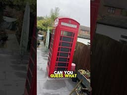 Guess what is in this Red Phonebox in someone’s garden #garden #homeimprovement #toilet