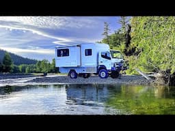 Finding the Perfect River Camp Spot - Full Time Living in my Fuso Canter Truck Camper