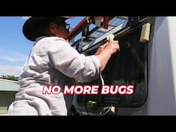 Install Fly Screen On Car Window LANDCRUISER TROOP CARRIER