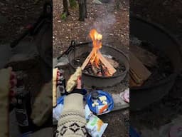 Savory Smores with Ham, Cheese, and Jam by the Fire