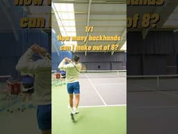 Double handed backhand consistency 🎾 #tennis #tennisshorts