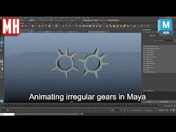 ANIMATING irregular GEARS in Maya 2024 ( full tutorial )