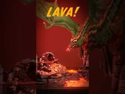 I Built a Lava LED Dragon Diorama