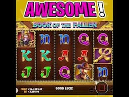 BOOK OF THE FALLEN SLOT ‼️€1000 SUPER SPINS 😱 AWESOME #shorts