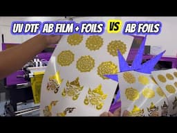 UV DTF  AB FILM + FOILS vs AB FOILS  แบบไหนดี Ep2 BY MODIFY INK