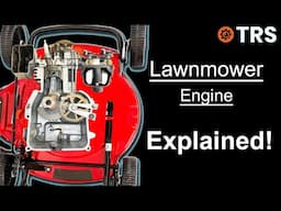 A Unique way Showing How a 4-Stroke Lawn mower Engine Works (Cutaway Engine)