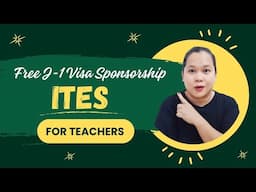 ITES/ FREE J-1 VISA SPONSORSHIP FOR TEACHERS