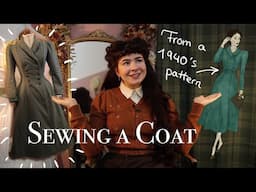 Making a coat from a vintage 1940s pattern!