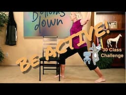 Chair Yoga - Active Class Challenge 26 - 44 Minutes Some Seated, More Standing