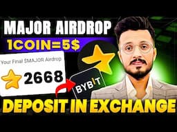 Major Airdrop Price $5? || Major Airdrop deposit in exchange || Major Airdrop withdrawal