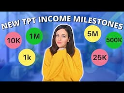 ✨ Teachers Pay Teachers *New* Milestones Program - TpT Money Incentives and how I measure success