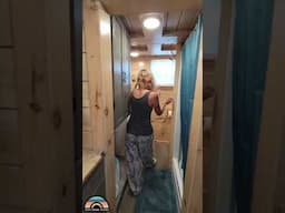 Her Comfortable & Affordable Tiny House #shorts