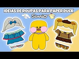 IDEIAS DE ROUPAS PARA PAPER DUCK ESTILO SANRIO - Cinnamoroll e Pompompurin