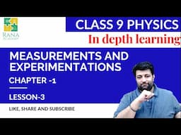 CLASS 9 ICSE PHYSICS | 2024 25 | MEASUREMENT | LESSON 3