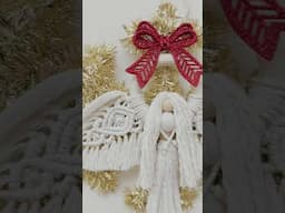 Macrame Angels for Christmas Decors | Tutorial Wall Hanging #macrameangel #macramechristmas #macrame