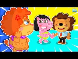 Lion Family | Don't Be Sad! Mommy Before And After Having Baby - Funny Cartoon for Kids