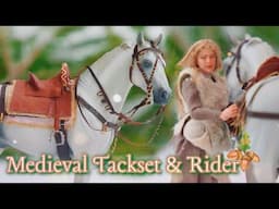 Making a Model Horse Medieval Tack Set & Rider! - Custom Miniature Doll, Saddle & Bridle Tutorial