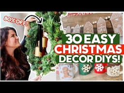 30 Christmas DIYs you'll ABSOLUTELY want for your own home! | BUDGET Holiday Crafts & Decor Ideas