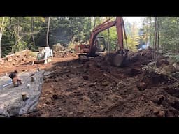 Building a Tiny Off Grid Cabin in the Adirondacks - Site work