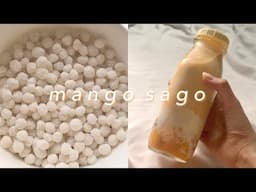 mango sago 🥭 (+ sago pearl recipe)