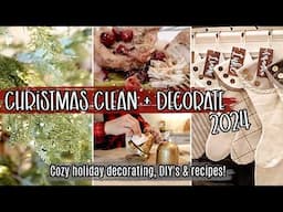 2024 CHRISTMAS CLEAN & DECORATE WITH ME :: After Dark Clean, Christmas Decorating, DIYS & Recipe