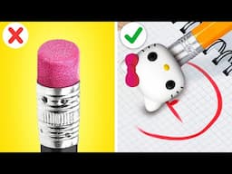 AMAZING DIY RECYCLING HACKS 🎨 Create Your Own Hello Kitty Pencil ✏️ Magic Crafts by 123 GO SCHOOL