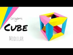 How to Make an Origami Modular Cube - Easy Paper Cube Craft Tutorial