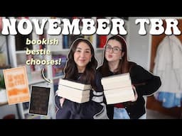 booktuber bestie chooses my november tbr! 📚👯‍♀️✨