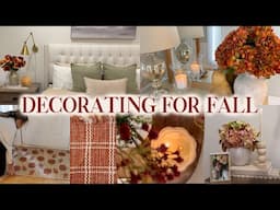 DECORATING FOR FALL | fall decorating ideas 2024 + decorate my room for fall + fall entryway