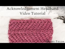 Chevron Headband Knitting Pattern Video Tutorial