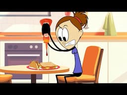 Why is Ketchup so Hard to Pour? + more videos | #aumsum #kids #cartoon #science