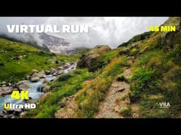 Virtual Running Video Switzerland Alps Treadmill 4K - 45min Treadmill Workout Scenery Running Videos