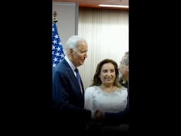 President Biden sits down with President Dina Boluarte Zegarra of Peru