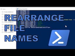 How to reorder parts of a filename using Windows Powershell