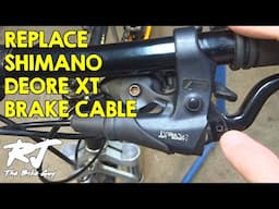 Replace Brake Cable In Shimano Deore XT ST-M095 Brake Shifter