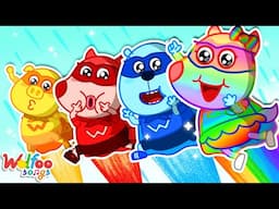 Colorful Superheroes Team 🌈 Color Songs Compilation 🎶 Wolfoo Nursery Rhymes & Kids Songs