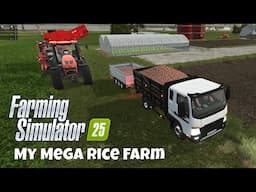 Farming Simulator 25 | Hutan Pantai | My Mega Rice Farm Episode 2