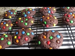 No Mixer needed M&M Cookies