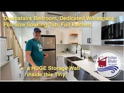 Take an Inside Look at our newest Tiny Home: Downstairs Master, Dedicated Work Station & Soaking Tub