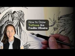 How to Draw Tattoos like Fredão Oliveira | Master Study in Pen and Ink