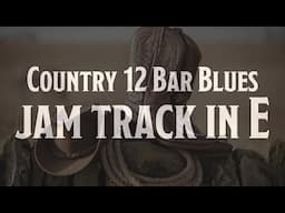 Bouncy Country 12 Bar Blues Guitar Backing Track Jam in E