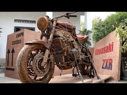 Restoration KAWASAKI Motocycle Racing | Repair a badly damaged Motocycle