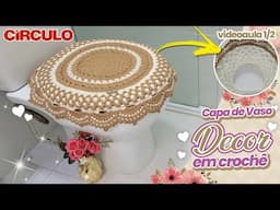 ✨ Impressionante PADRÃO! Capa de Vaso Decor em Crochê 1/2 😍