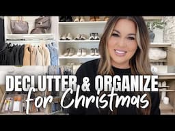 CHRISTMAS DECLUTTER + ORGANIZE 2024 | *NEW* ORGANIZE + DECLUTTER FOR CHRISTMAS | CHRISTMAS DECLUTTER