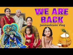 We are Back | Good News - Janmashtmi Special | Family Vlog | Shruti Arjun Anand