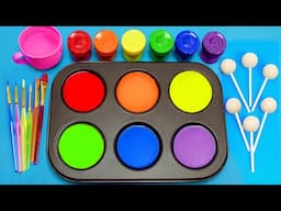 Learn The Colors Name in English Color Paint & Sing a Song