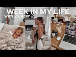 WEEK IN MY LIFE as a SAHM of 2 under 2 | work life, friend's wedding, mom wins + struggles