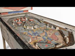 Professional Restoration of a Rare Vintage Pinball Machine | Bally Bullfight Pinball Table