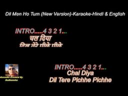 Dil Men Ho Tum (Arman Malik) Karaoke with Scrolling Lyrics-Hindi & English