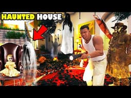 Franklin Went Inside The Scary Haunted House In GTA 5 | SHINCHAN and CHOP